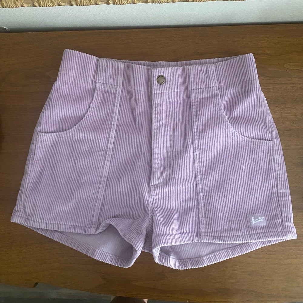 Hammies Lavender Corduroy Women Shorts